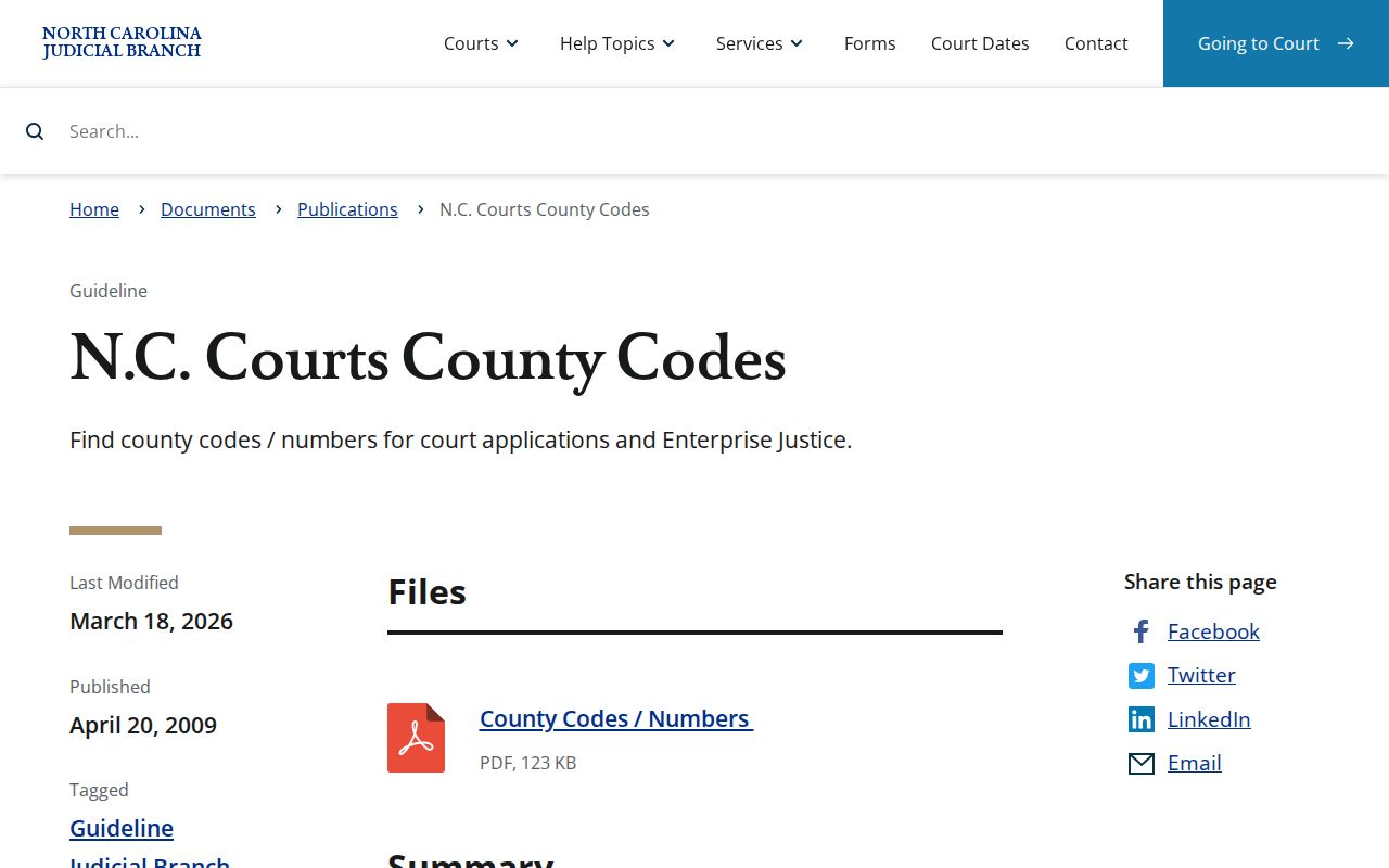 Rutherford County case lookup record-code reference for public court docket searches