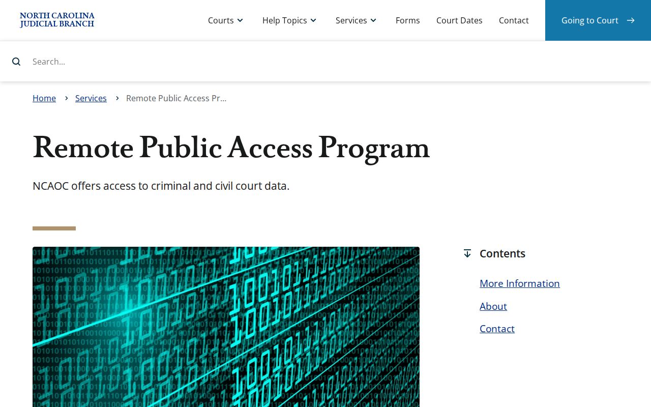 Rutherford County case lookup distinction between public Portal access and licensed record access