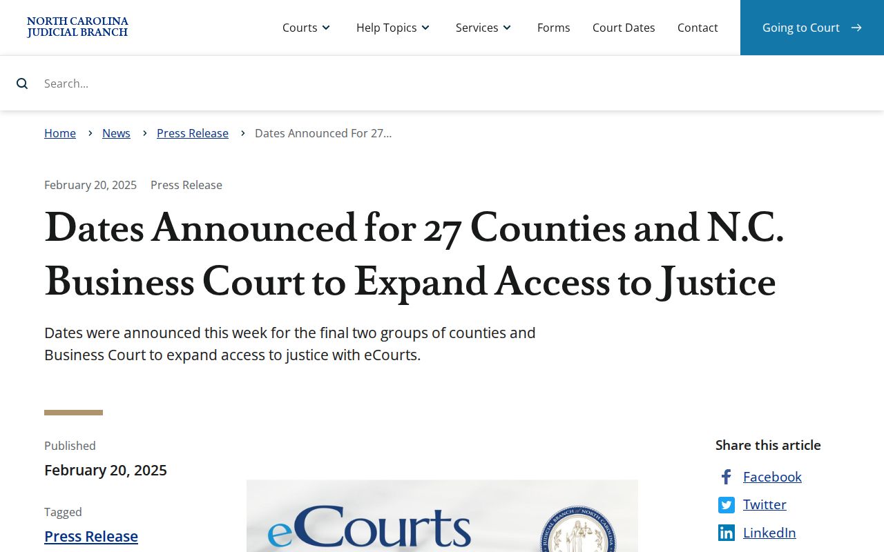 Rutherford County criminal docket search: 2025 eCourts conversion announcement