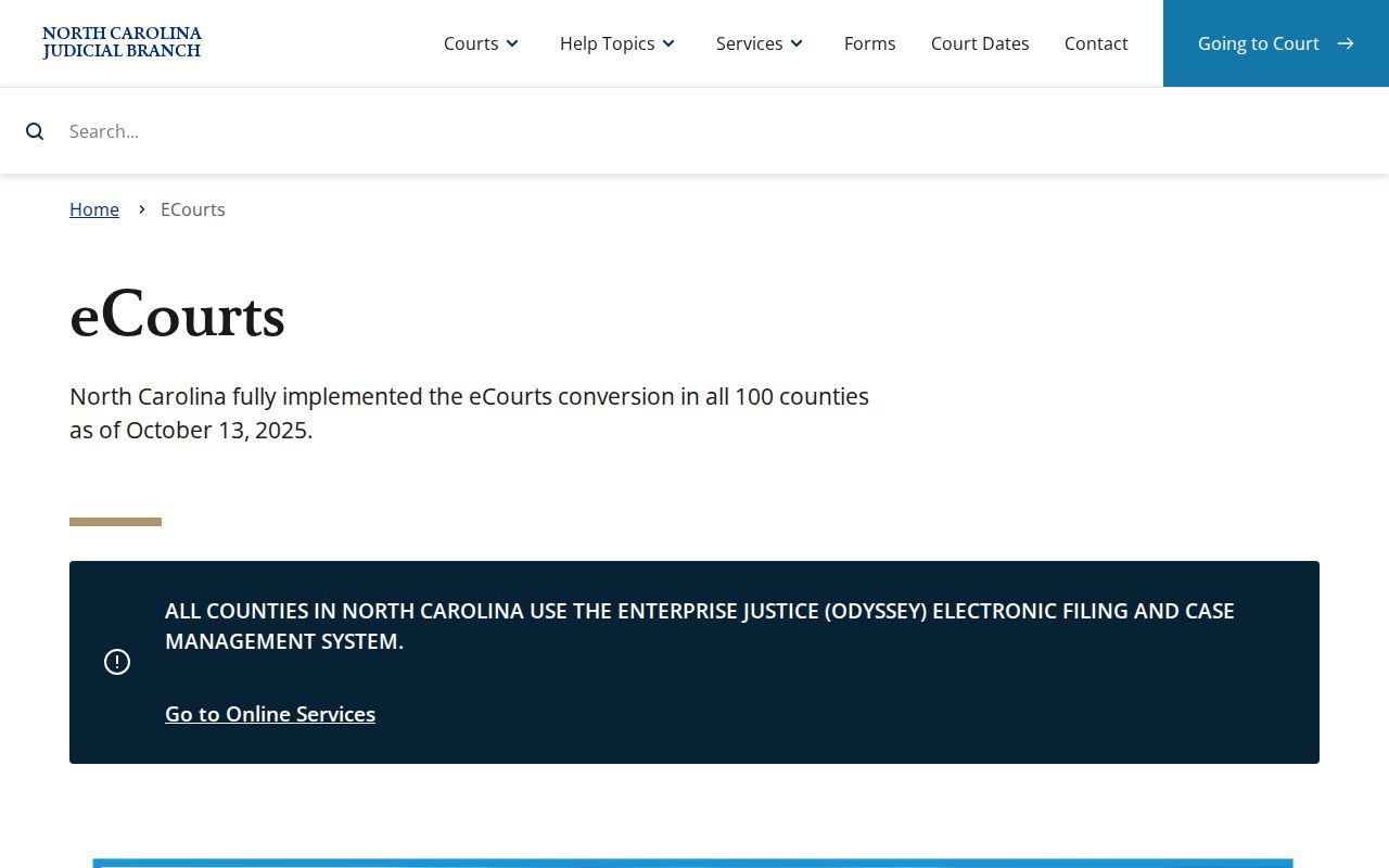 Rutherford County court docket Enterprise Justice statewide eCourts access