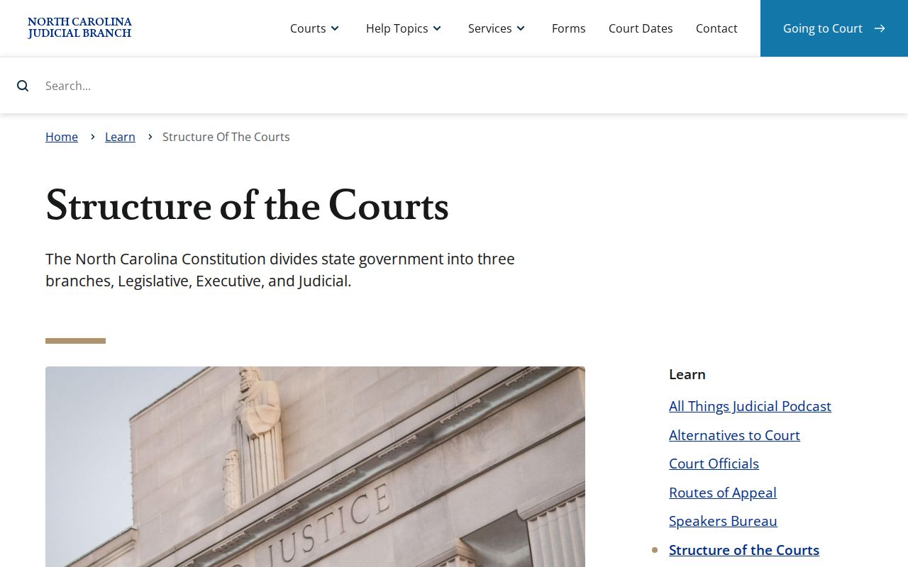 Rutherford County court docket unified North Carolina court structure