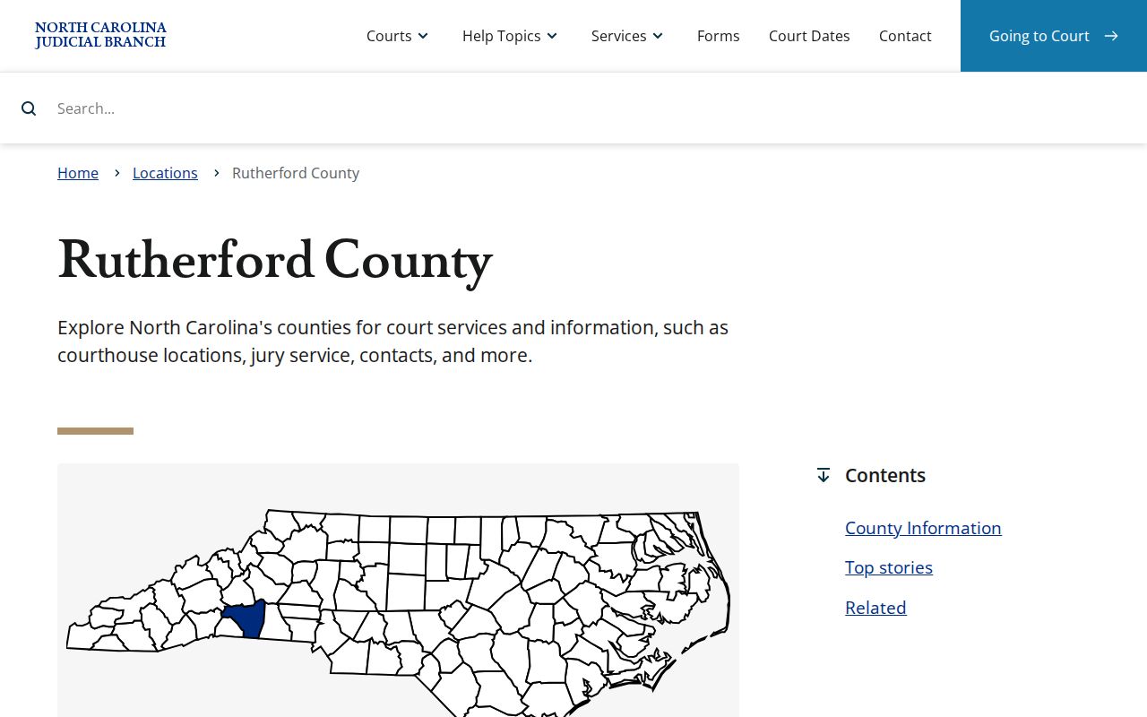 Rutherford County court docket Judicial Branch local court services