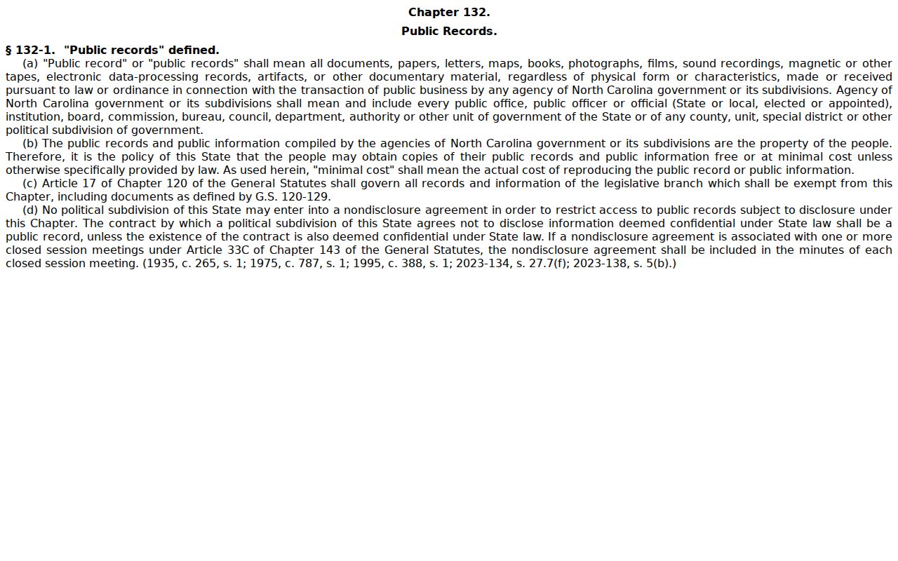 Rutherford County Spindale court docket public access law source